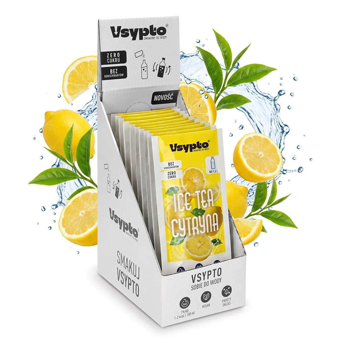 Vsypto Ice Tea Cytryna - zestaw 15x9g