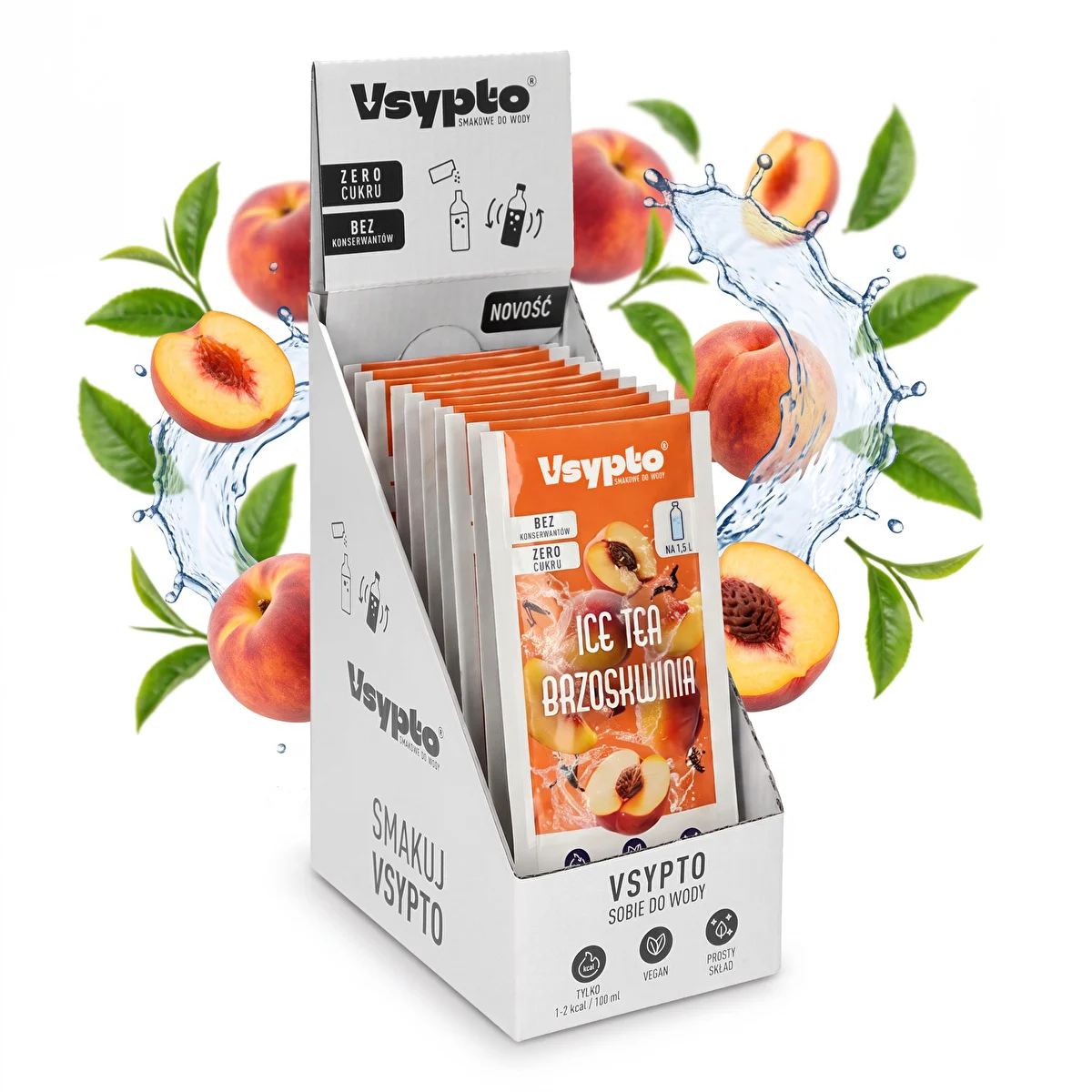 Vsypto Ice Tea Brzoskwinia - zestaw 15x9g