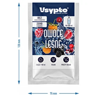 VSYPTO o smaku owoców leśnych, 3g – zdjęcie 4