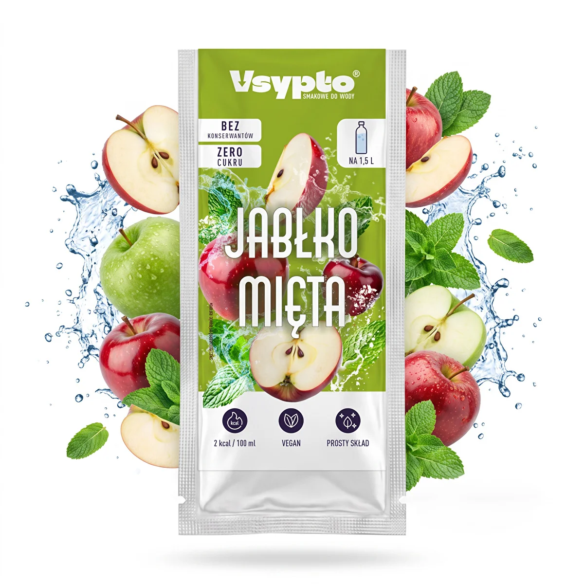 VSYPTO o smaku Jabłko Mięta, 9g