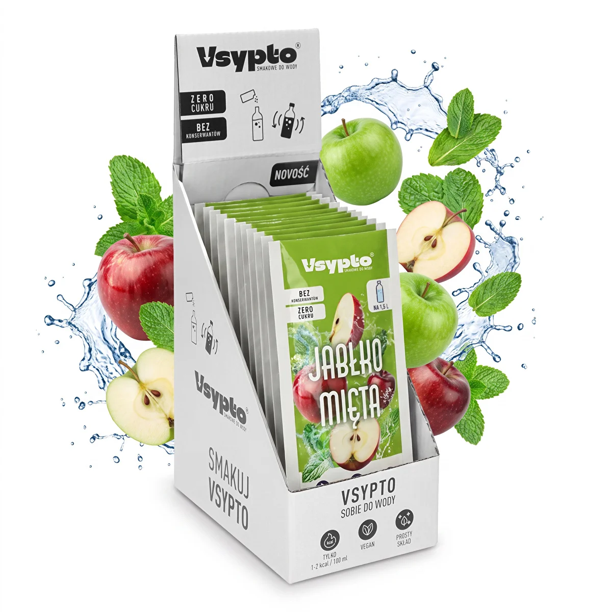 Vsypto Jabłko Mięta - zestaw 15x9g