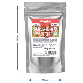VSYPTO o smaku Truskawka Matcha, 100g – zdjęcie 5