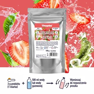 VSYPTO o smaku Truskawka Matcha, 100g – zdjęcie 2