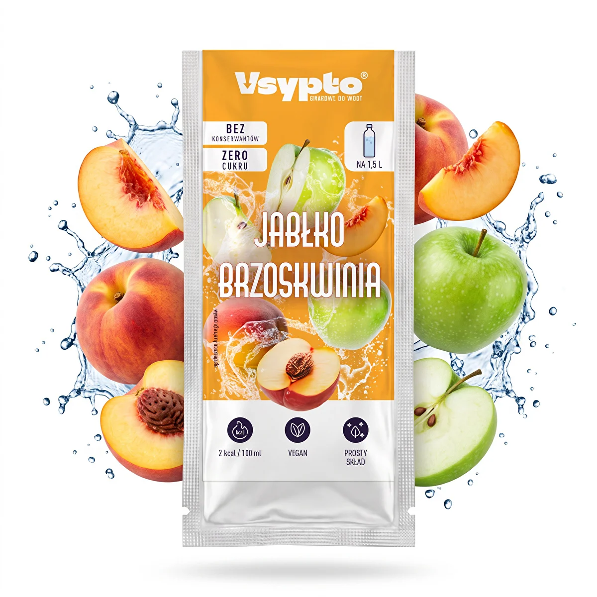 Vsypto o smaku Jabłko Brzoskwinia, 9g