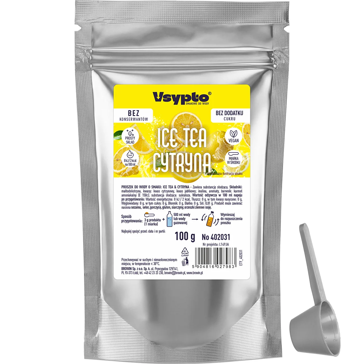 VSYPTO o smaku Ice Tea Cytryna, 100g