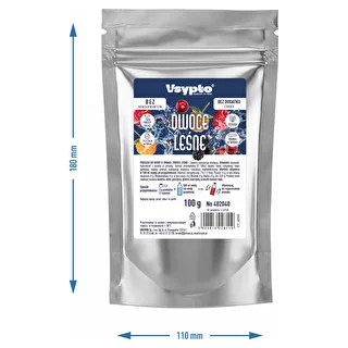 VSYPTO o smaku owoców leśnych, 100g – zdjęcie 5