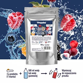 VSYPTO o smaku owoców leśnych, 100g – zdjęcie 2