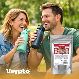 VSYPTO o smaku Green Tea Wiśnia, 100g – zdjęcie 3