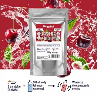 VSYPTO o smaku Green Tea Wiśnia, 100g – zdjęcie 2
