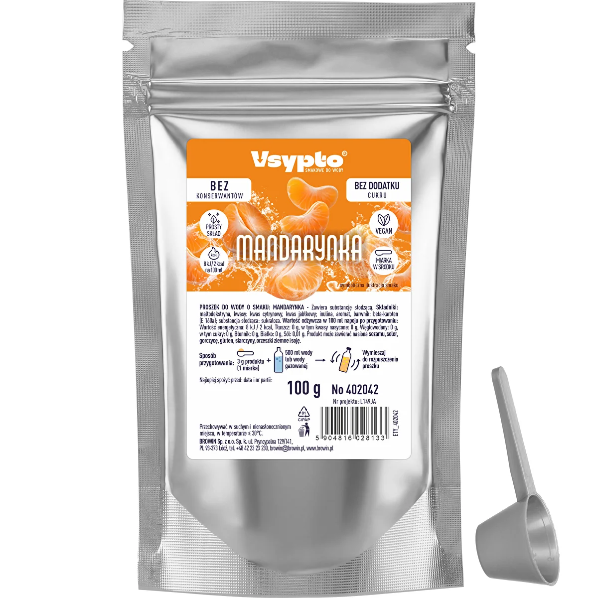 VSYPTO o smaku mandarynek, 100g