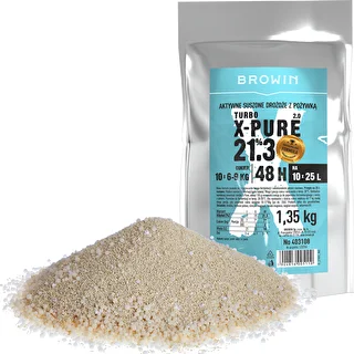 Drożdże Turbo X-Pure 21,3%, 10 x 25 L, 1,35 kg – zdjęcie 2