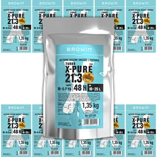 Drożdże Turbo X-Pure 21,3%, 10 x 25 L, 1,35 kg – zdjęcie 6