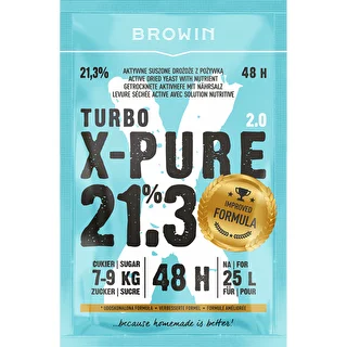 Drożdże  Turbo X-Pure 21,3% 48h - 135g