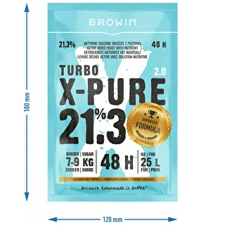 Drożdże Turbo X-Pure 21,3% 48h, 25 L – zdjęcie 5