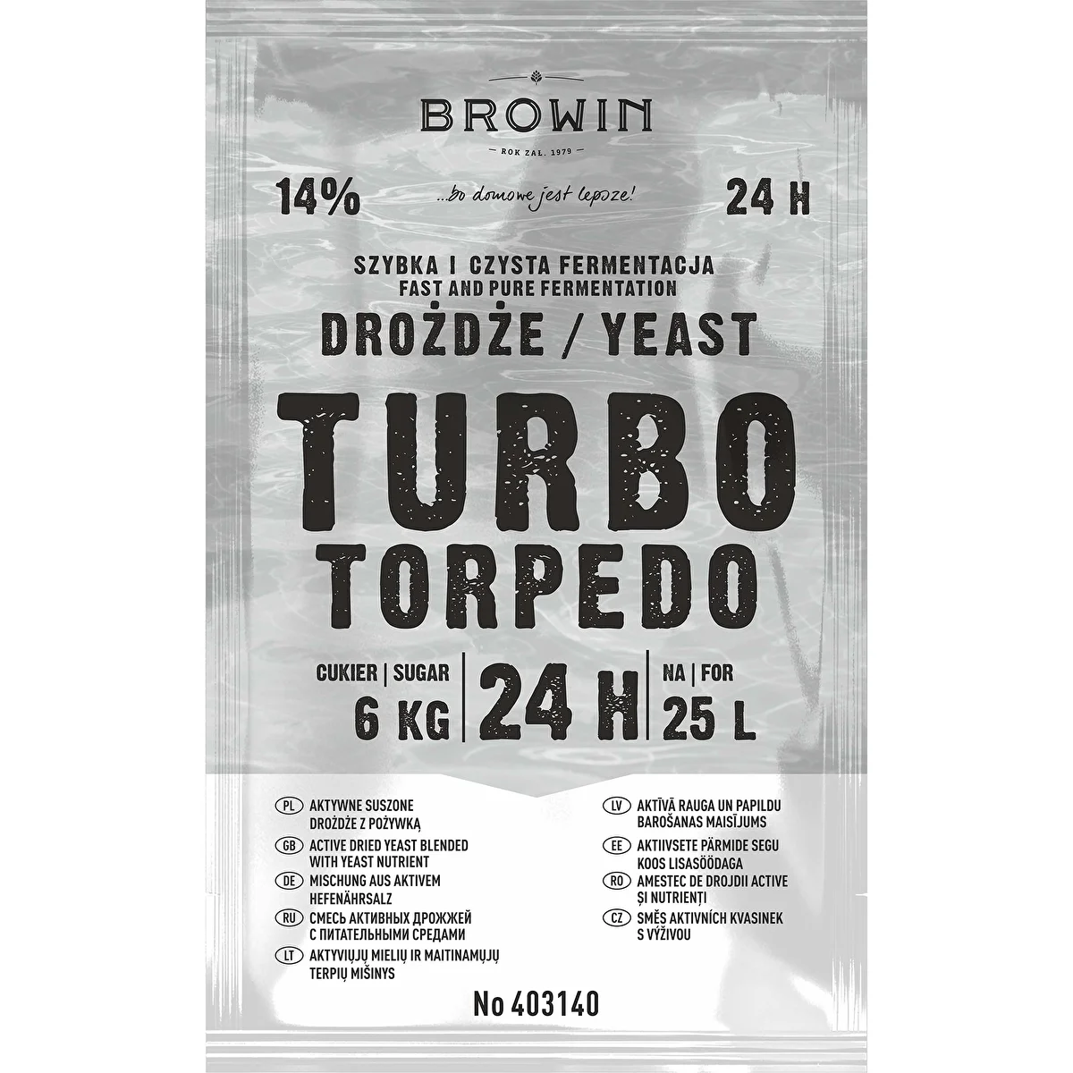 Drożdże gorzelnicze Turbo Torpedo 24h