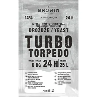 Drożdże gorzelnicze Turbo Torpedo 24h – zdjęcie 1