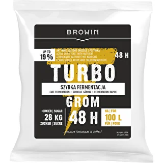 Drożdże gorzelnicze Turbo Grom 48h 100L