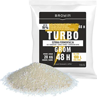 Drożdże gorzelnicze Turbo Grom 48h 100L – zdjęcie 4