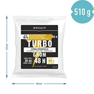 Drożdże gorzelnicze Turbo Grom 48h 100L – zdjęcie 5