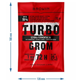 Drożdże gorzelnicze Turbo Grom 72h – zdjęcie 4