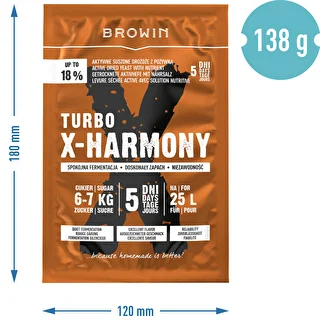 Drożdże Turbo X-Harmony 18%, 25 L, 138 g – zdjęcie 6