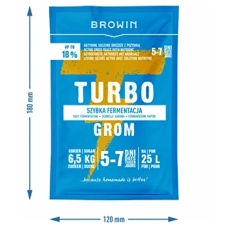 Drożdże gorzelnicze Turbo Grom 5-7 dni – zdjęcie 4