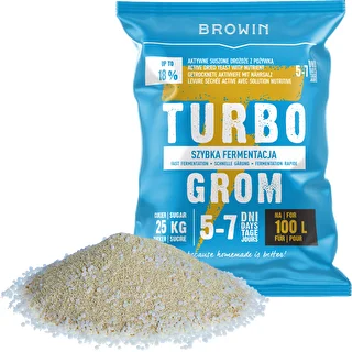 Drożdże gorzelnicze Turbo Grom 5-7 dni 100L – zdjęcie 3