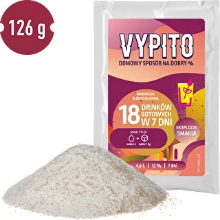 VYPITO 12%, saszetka na 18 drinków – Marakuja-Brzoskwinia, 126g – zdjęcie 3