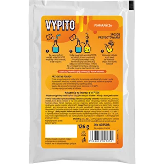 VYPITO 12%, saszetka na 18 drinków - Pomarańcza, 126g – zdjęcie 2