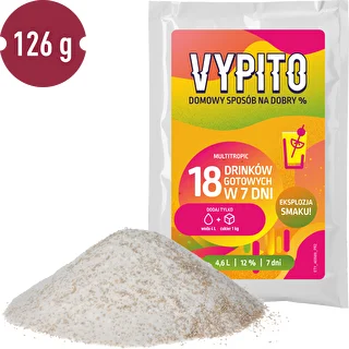 VYPITO 12%, saszetka na 18 drinków – Multitropic, 126g – zdjęcie 3