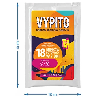 VYPITO 12%, saszetka na 18 drinków - Chillout lekko owocowy, 126 g – zdjęcie 4