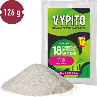 VYPITO 12%, saszetka na 18 drinków - Energy drink, 126 g – zdjęcie 3