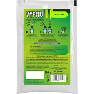 VYPITO 12%, saszetka na 18 drinków - Energy drink, 126 g – zdjęcie 2