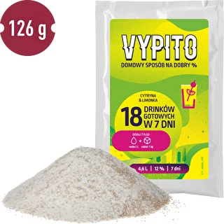 VYPITO 12%, saszetka na 18 drinków - Cytryna & limonka, 126 g – zdjęcie 3