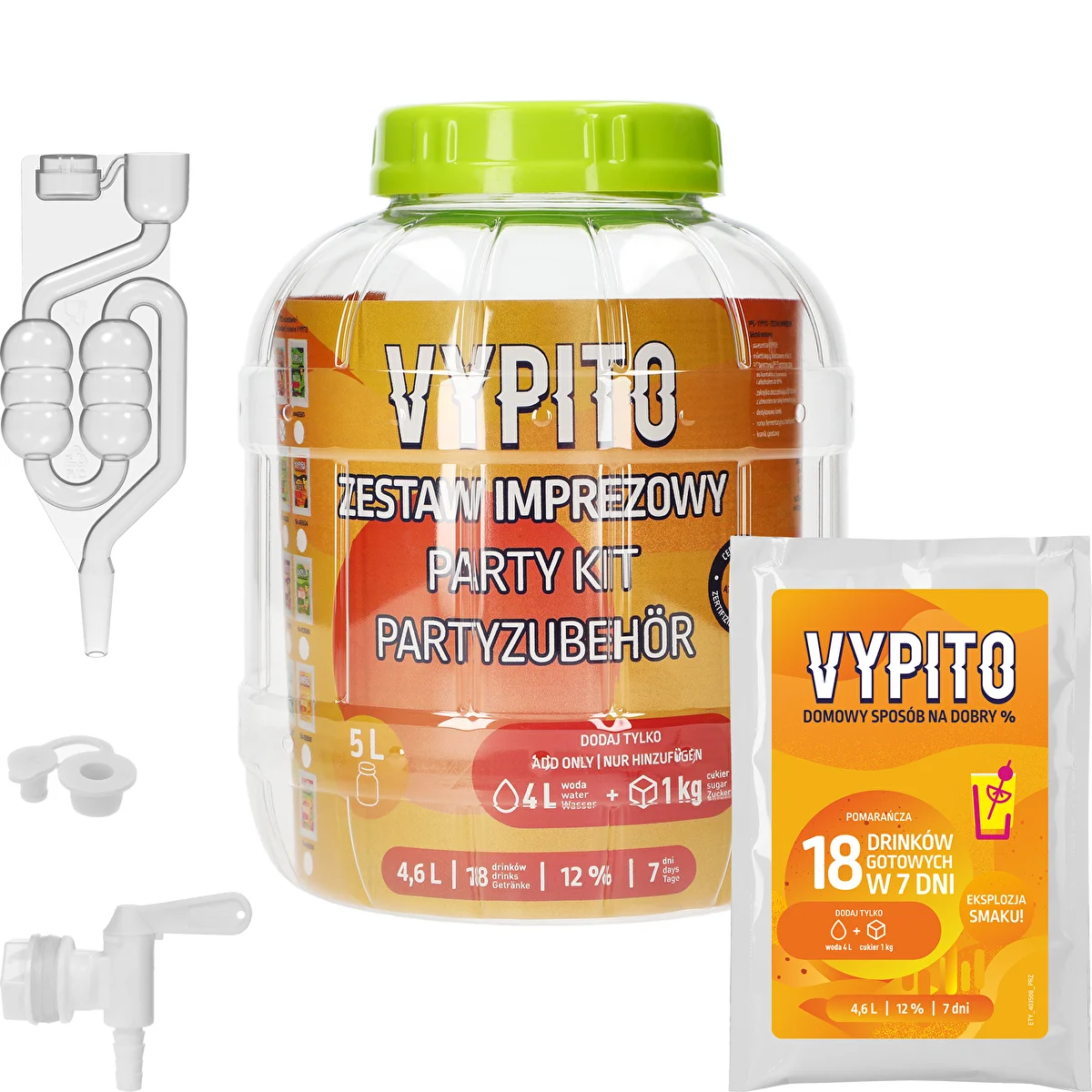 Zestaw imprezowy - Vypito Pomarańcza