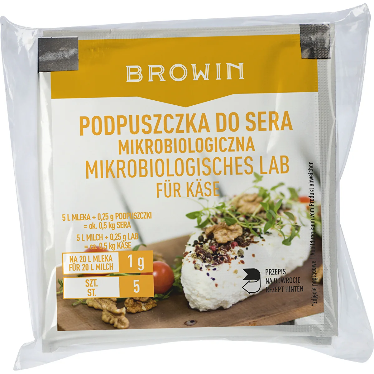 Podpuszczka do serów 5x1 g