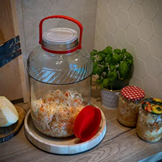 Słoik 10 L z plastikową pokrywą – zdjęcie 7
