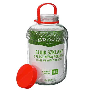 Słoik 10 L z plastikową pokrywą – zdjęcie 5