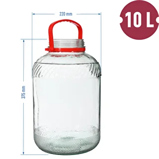 Słoik 10 L z plastikową pokrywą – zdjęcie 6