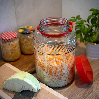 Słoik 5 L z plastikową pokrywą – zdjęcie 7