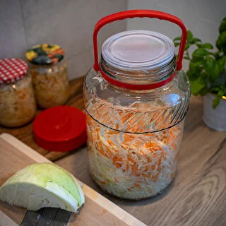 Słoik 5 L z plastikową pokrywą – zdjęcie 8