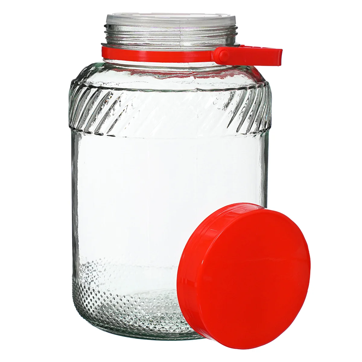 Słoik 5 L z plastikową pokrywą