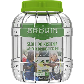 Nietłukący słoik do kiszenia, 3 L – zdjęcie 3