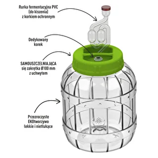 Nietłukący słoik do kiszenia, 3 L – zdjęcie 2