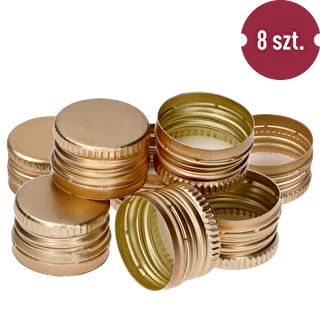 Zakrętka do butelek fi 28/18 - złota - 8 szt. – zdjęcie 2