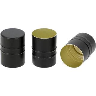 Zakrętka do butelek fi28/38, czarna, 8szt. – zdjęcie 2