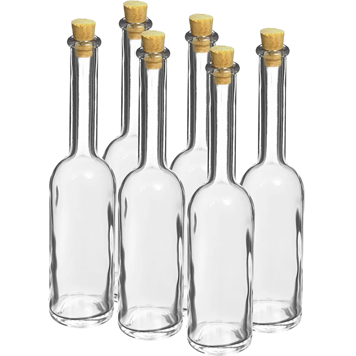 Butelka na nalewkę 100 ml 6 szt.+ 6 korków