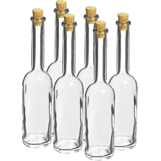 Butelka na nalewkę 100 ml 6 szt.+ 6 korków