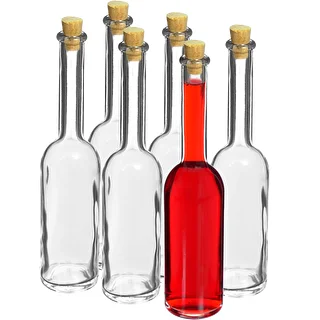 Butelka na nalewkę 100 ml 6 szt.+ 6 korków – zdjęcie 2