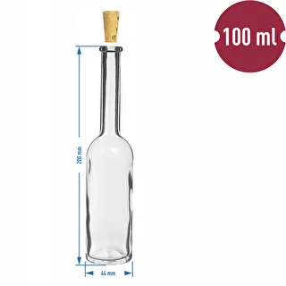 Butelka na nalewkę 100 ml 6 szt.+ 6 korków – zdjęcie 8